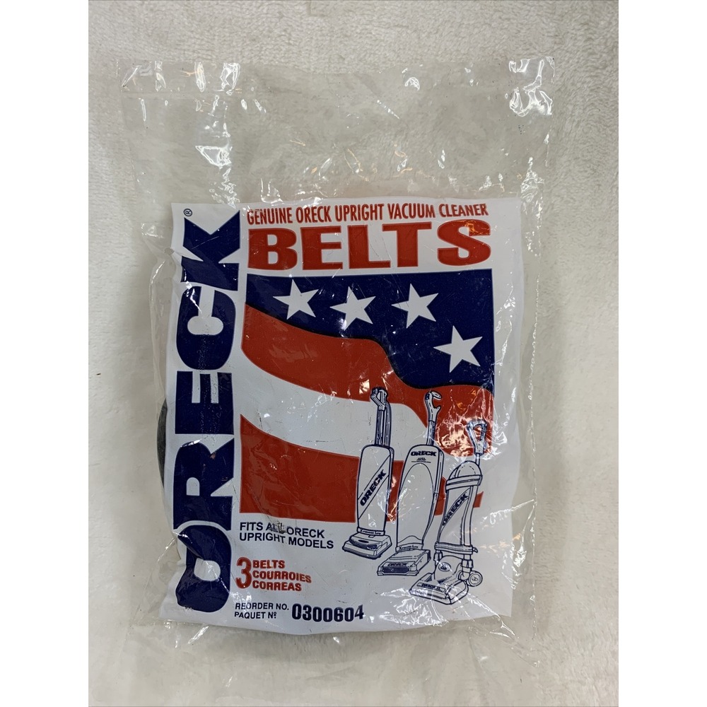 Oreck Upright Vacuum Cleaner Belt 3 Pk Genuine Part # 030-0604, 0300604 OEM‎